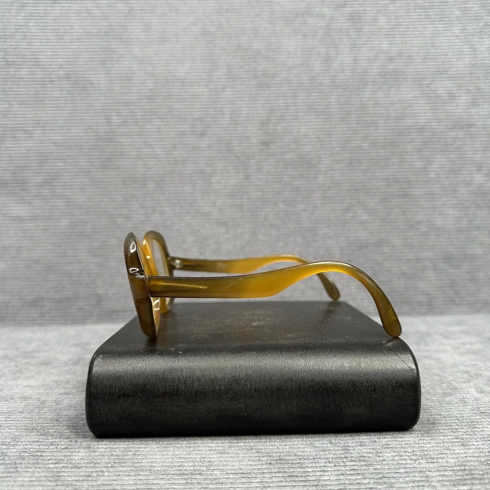 Vintage Y2K Austria Oversized Amber Green Gradient Eyeglasses 404 Retro Frames